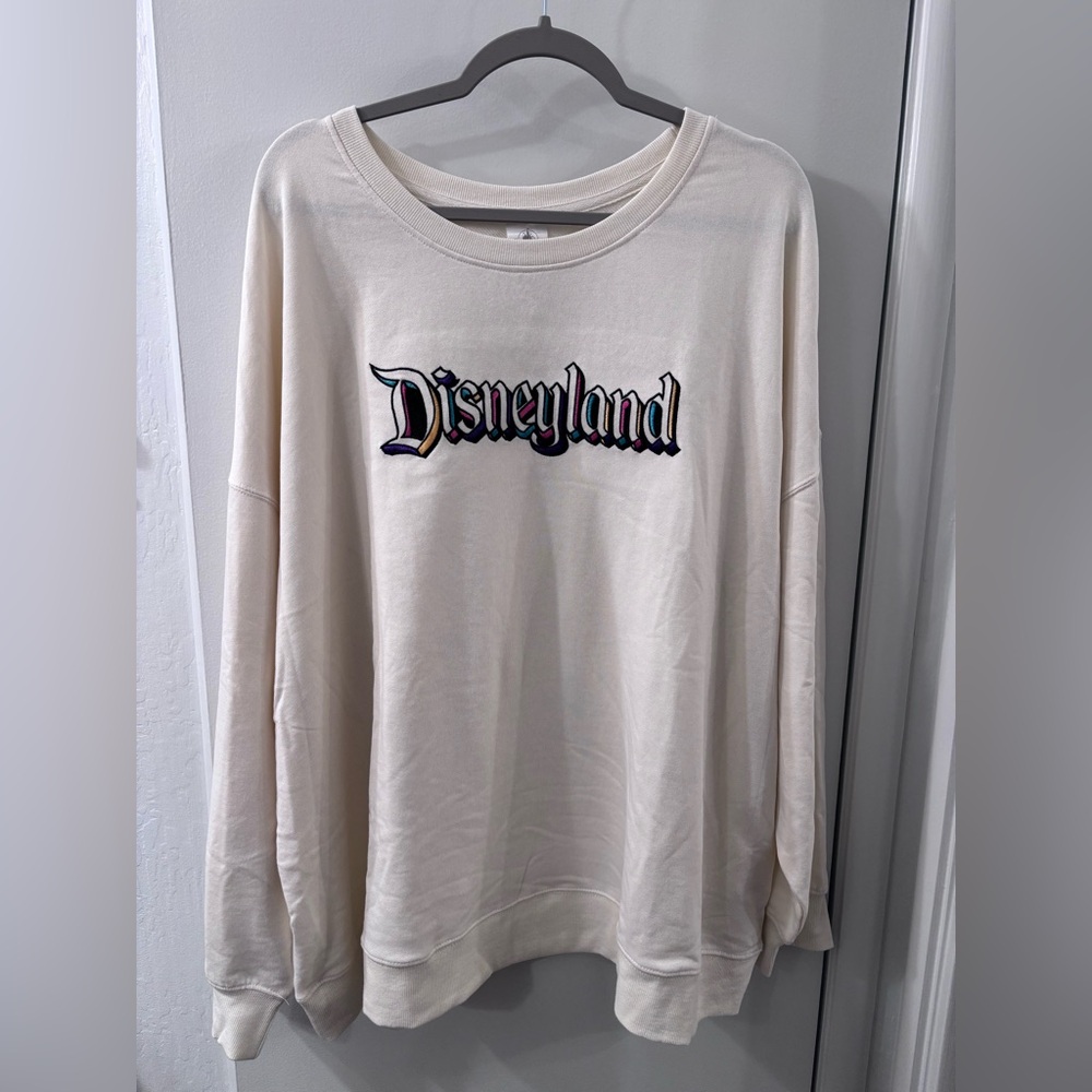 Disney NWT Cream Knit Scoop Sweatshirt